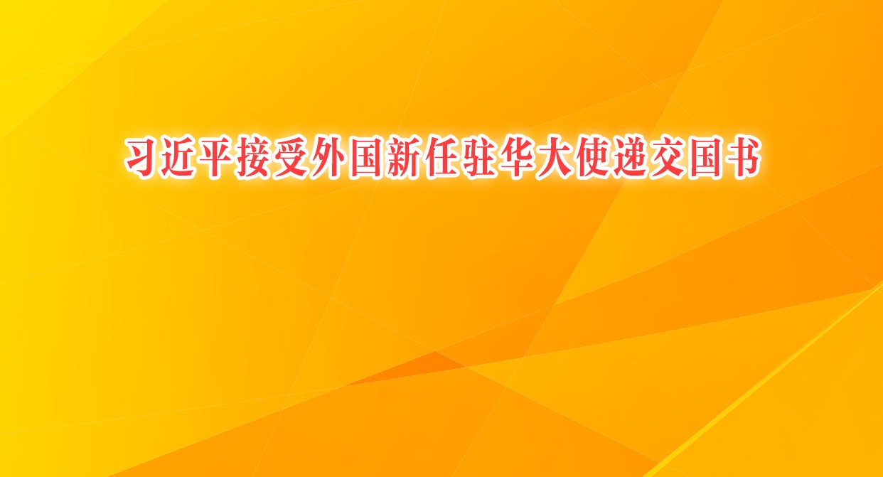 习近平接受外国新任驻华大使递交国书